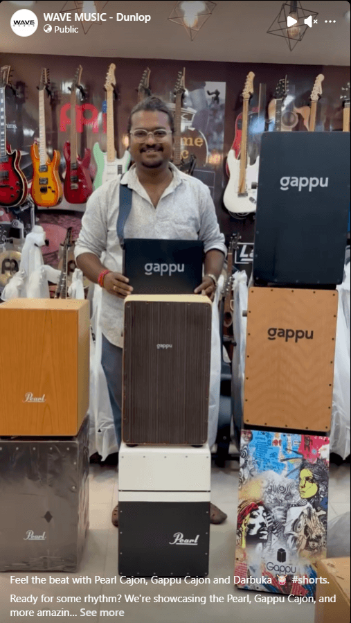 Pearl,Gappu Cajon and Darbuka moments
