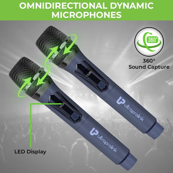 ULTRAPROLINK Dual UHF Wireless Dynamic Microphone - UM1194