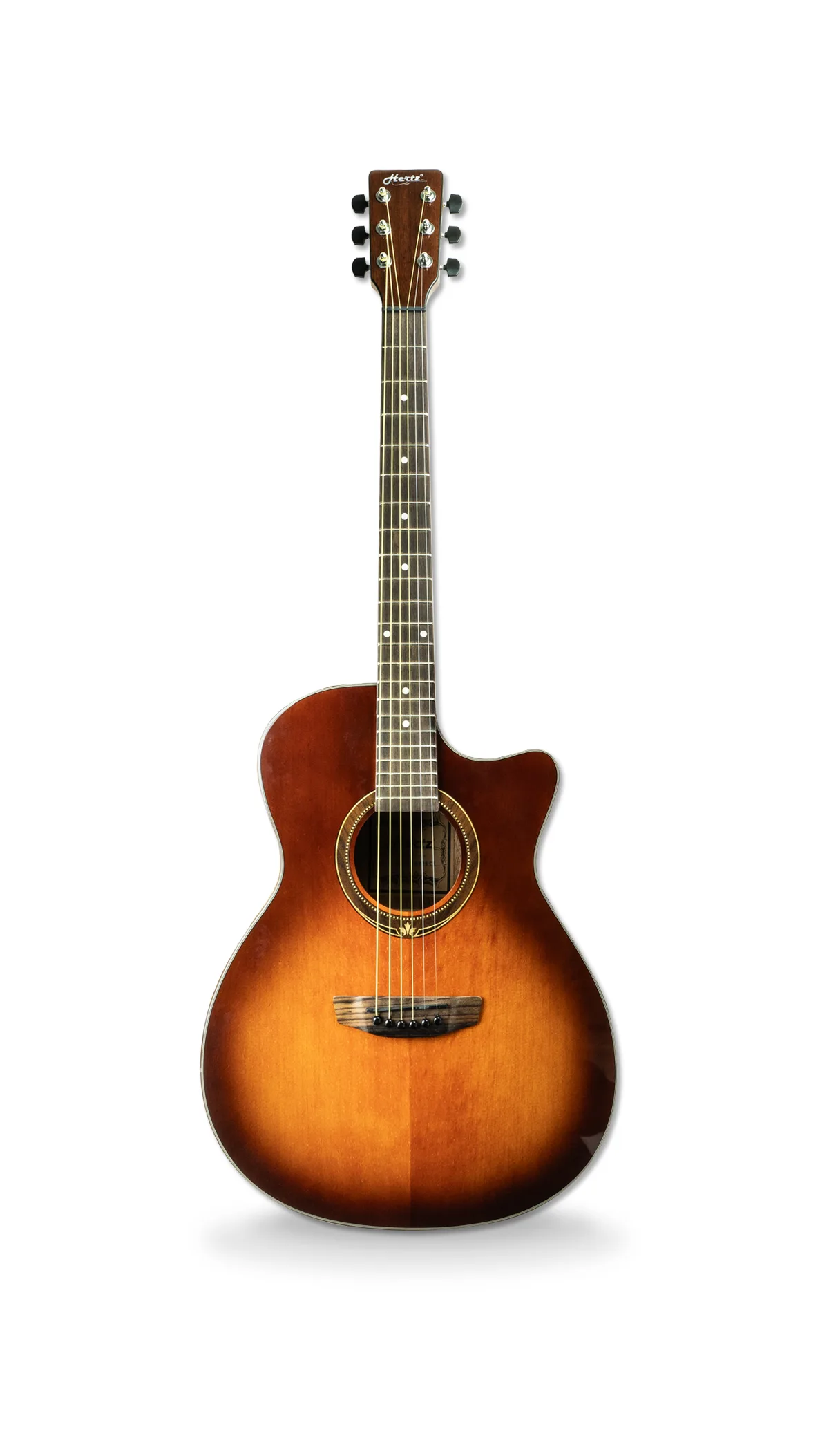 Hertz Acoustic Guitar HZ AMS070 - Red Cherry Burst