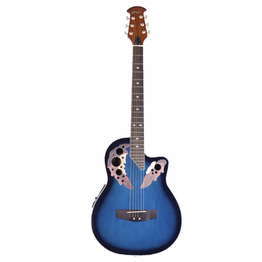 Hertz Semi Acoustic Guitar Roundback HZA 3801E - Blue