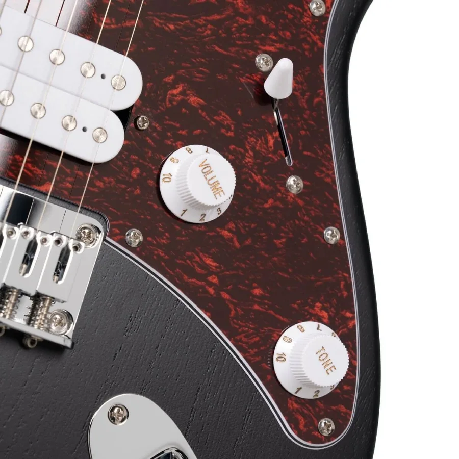 CORT Electric Guitar G100 - Open Pore Black