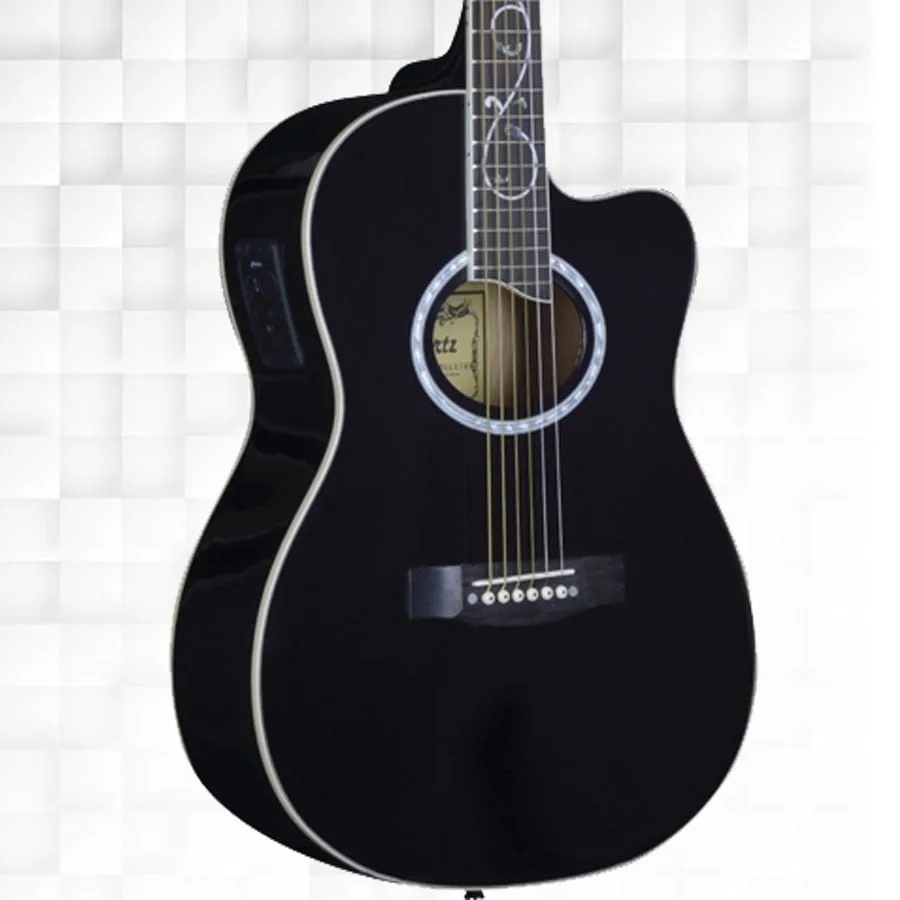 Hertz Semi Acoustic Guitar HZA 3901ET - Black