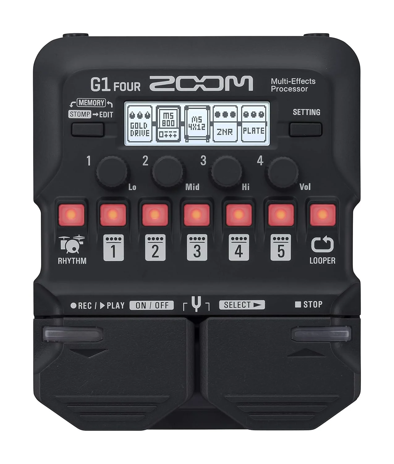 ZOOM G1 FOUR Guitar Multi-Effects Processor