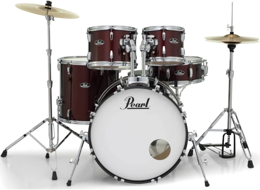 Pearl Drum Set, 5 Pcs, Roadshow, with Stands & Cymbals - Bronze Metallic RS525SC/C (707)