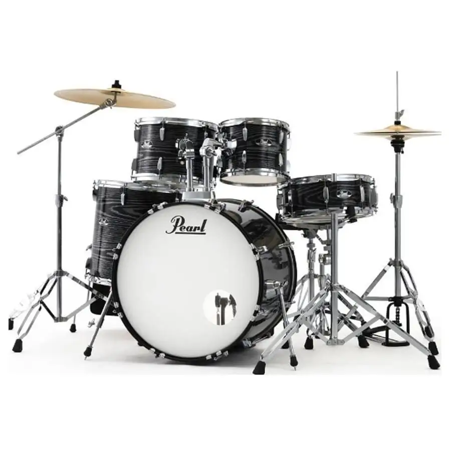 Pearl Drum Set, 5 Pcs, Roadshow, with Stands & Cymbals - Bronze Metallic RS525SC/C (707)