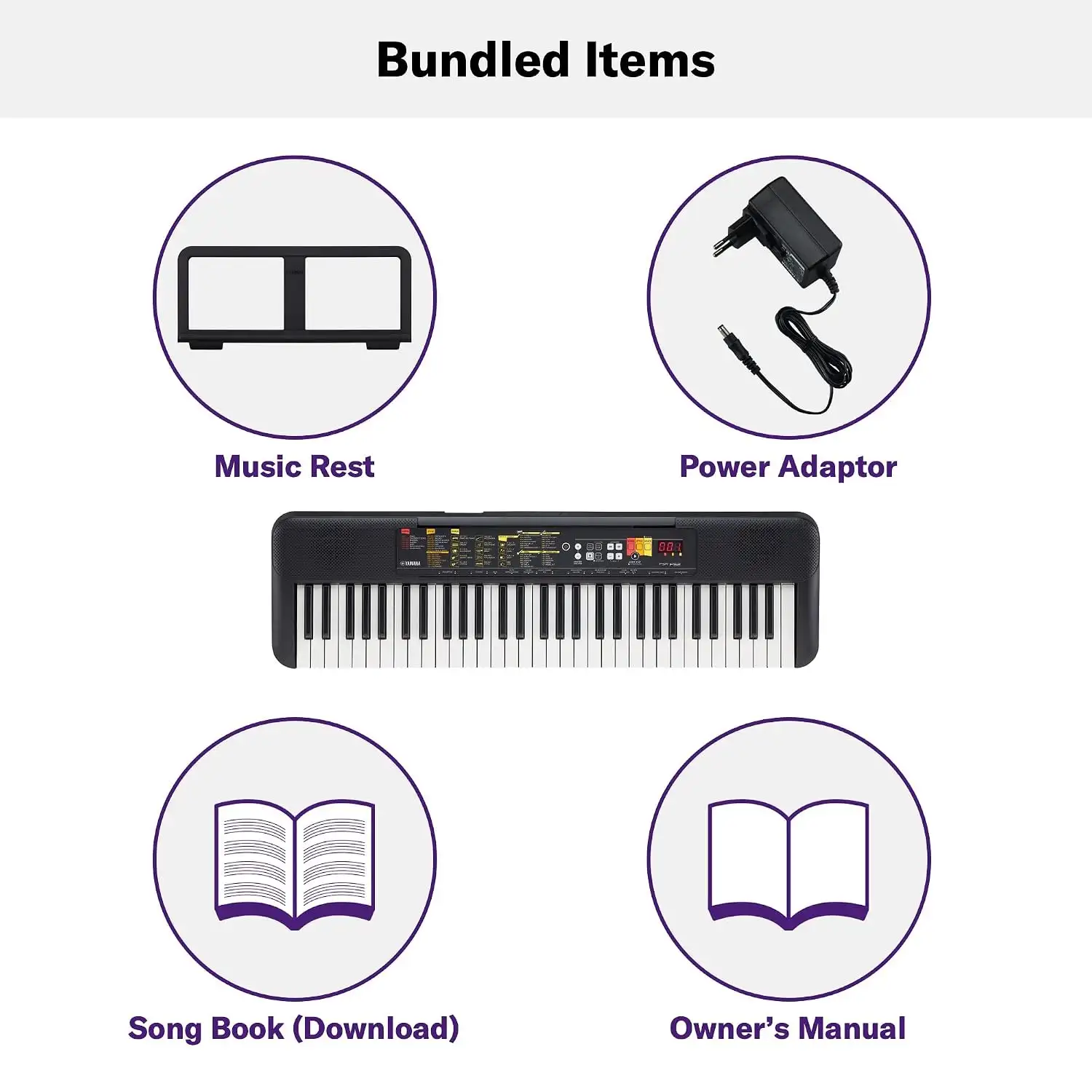 Yamaha Portable Keyboard With 61 Keys - PSR-F52