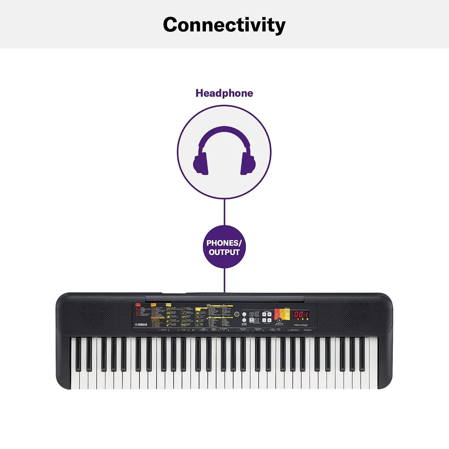 Yamaha Portable Keyboard With 61 Keys - PSR-F52