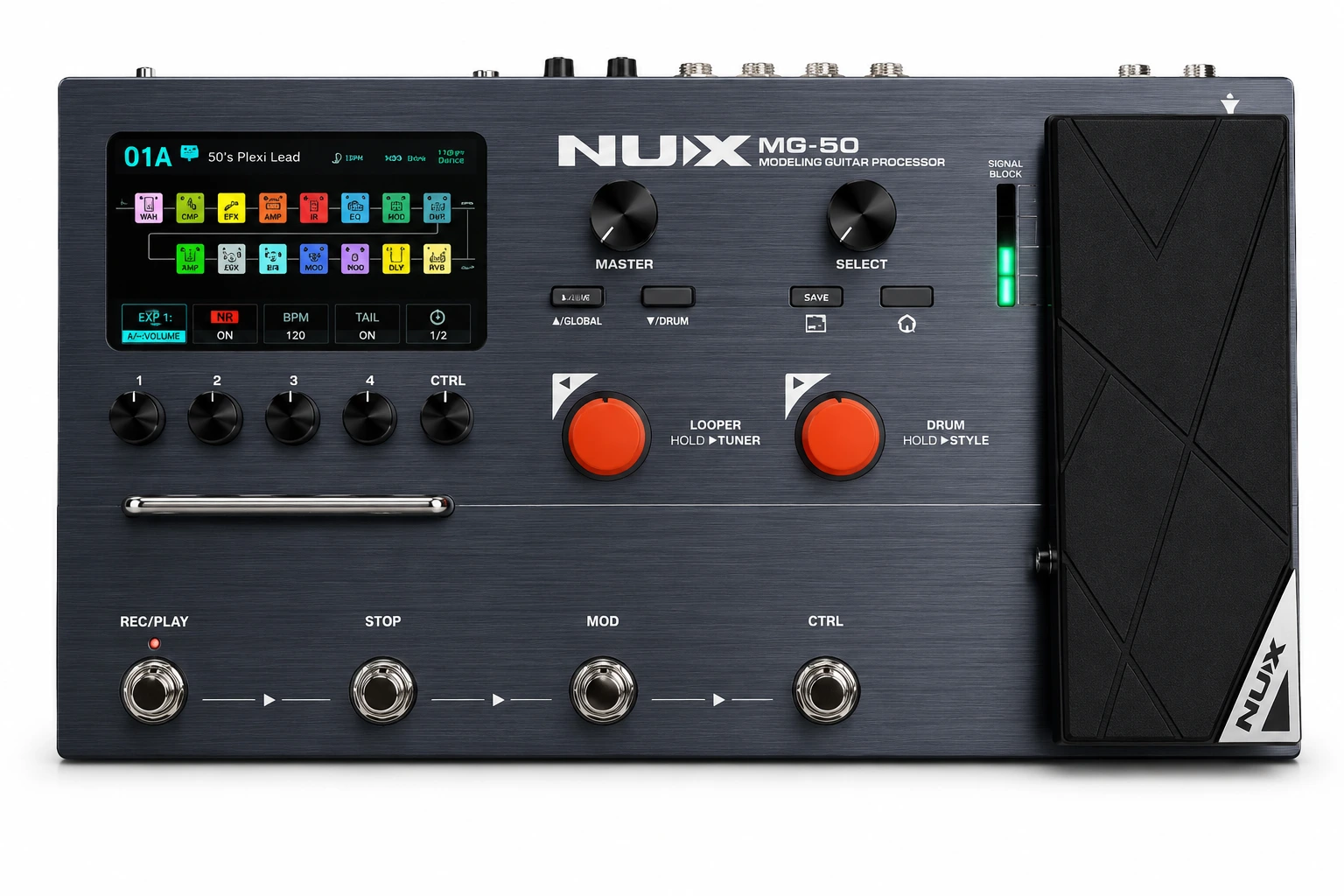 NUX MG-50 Li Rechargeable Multi-Effects Guitar Processor