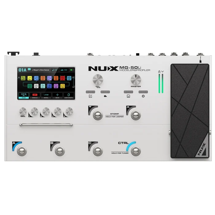NUX MG-50 Li Rechargeable Multi-Effects Guitar Processor White