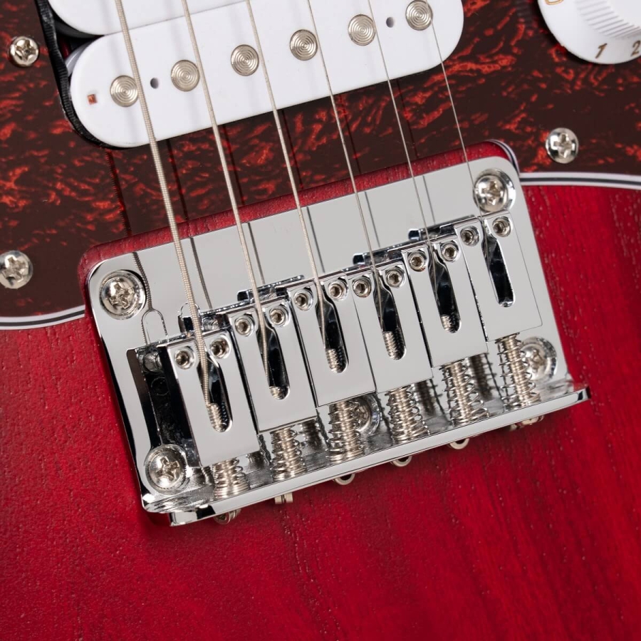 CORT Electric Guitar G100 - Open Pore Black Cherry