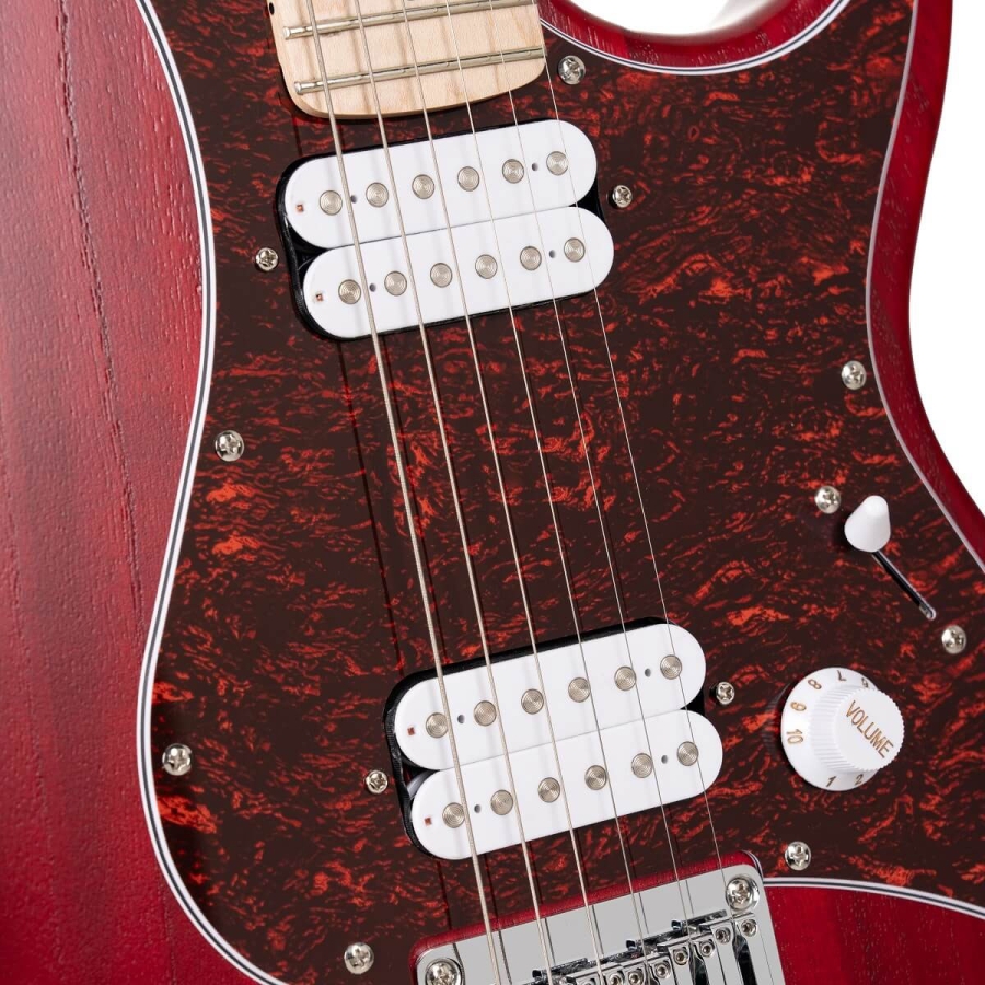 CORT Electric Guitar G100 - Open Pore Black Cherry