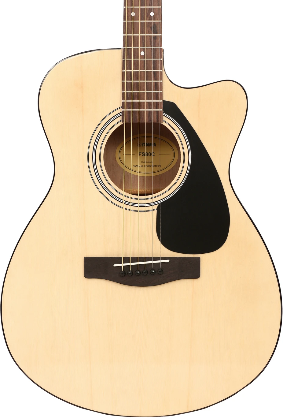 Yamaha Acoustic Folk Guitar, Cut-Away FS80C - Natural