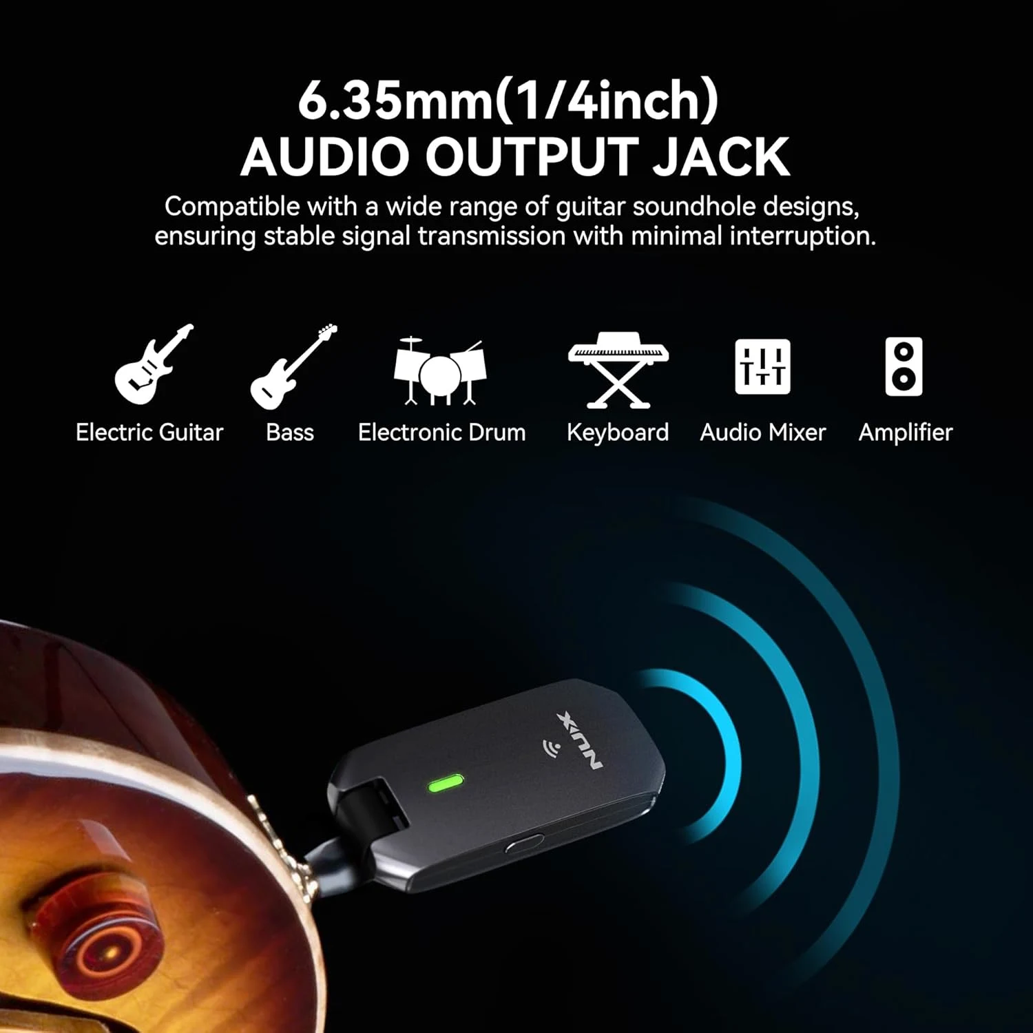 NUX C-5RC 5.8 Ghz Guitar Wireless System