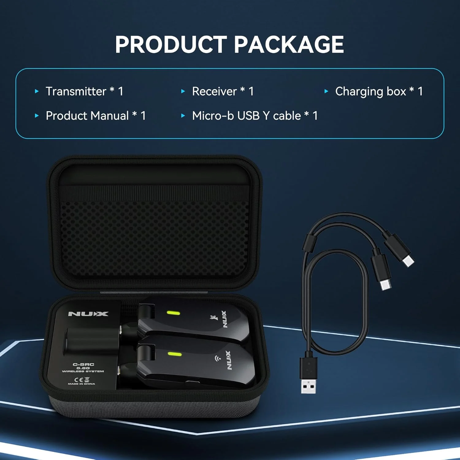 NUX C-5RC 5.8 Ghz Guitar Wireless System