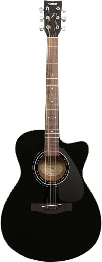 Yamaha Acoustic Folk Guitar, Cut-Away FS80C - Black