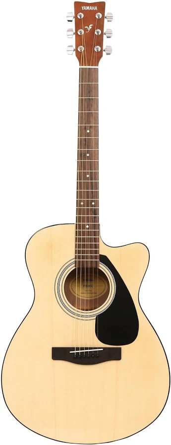 Yamaha Acoustic Folk Guitar, Cut-Away FS80C - Black
