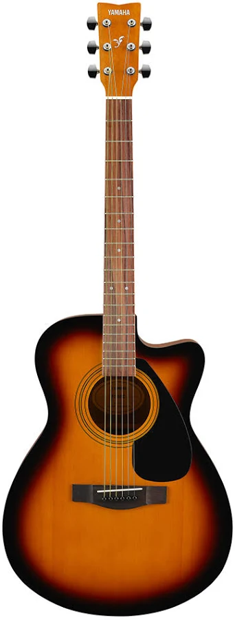 Yamaha Acoustic Folk Guitar, Cut-Away FS80C - Black