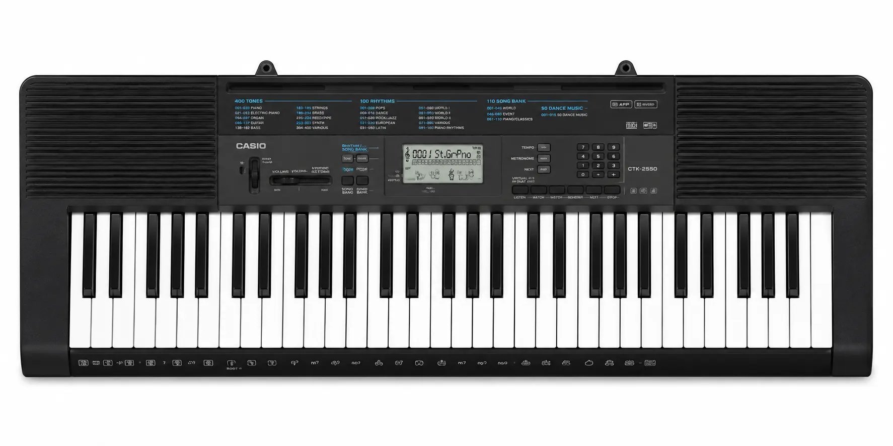 Casio CTK-2550 61-Key Portable Keyboard with Step-Up Lesson System