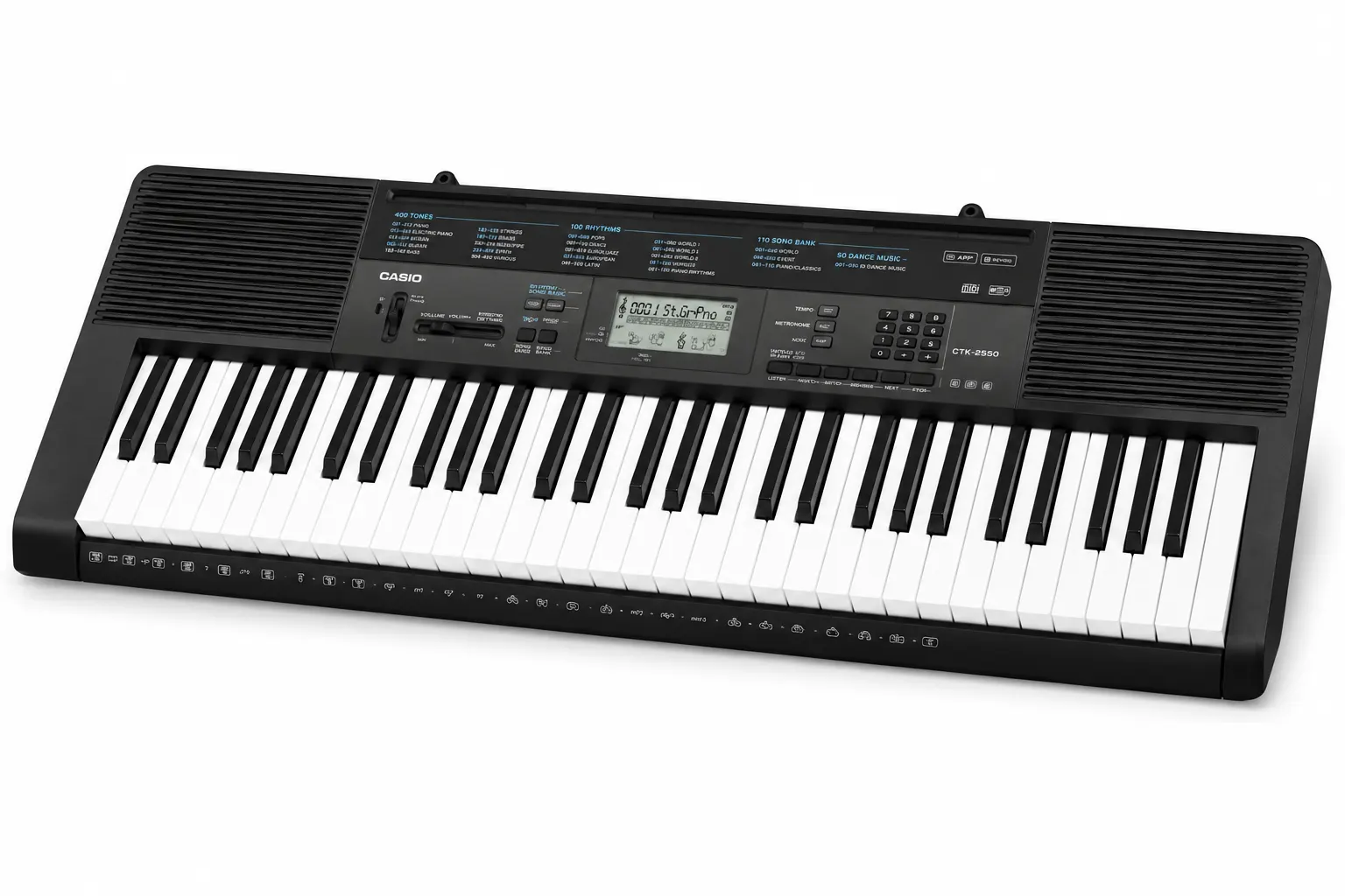 Casio CTK-2550 61-Key Portable Keyboard with Step-Up Lesson System